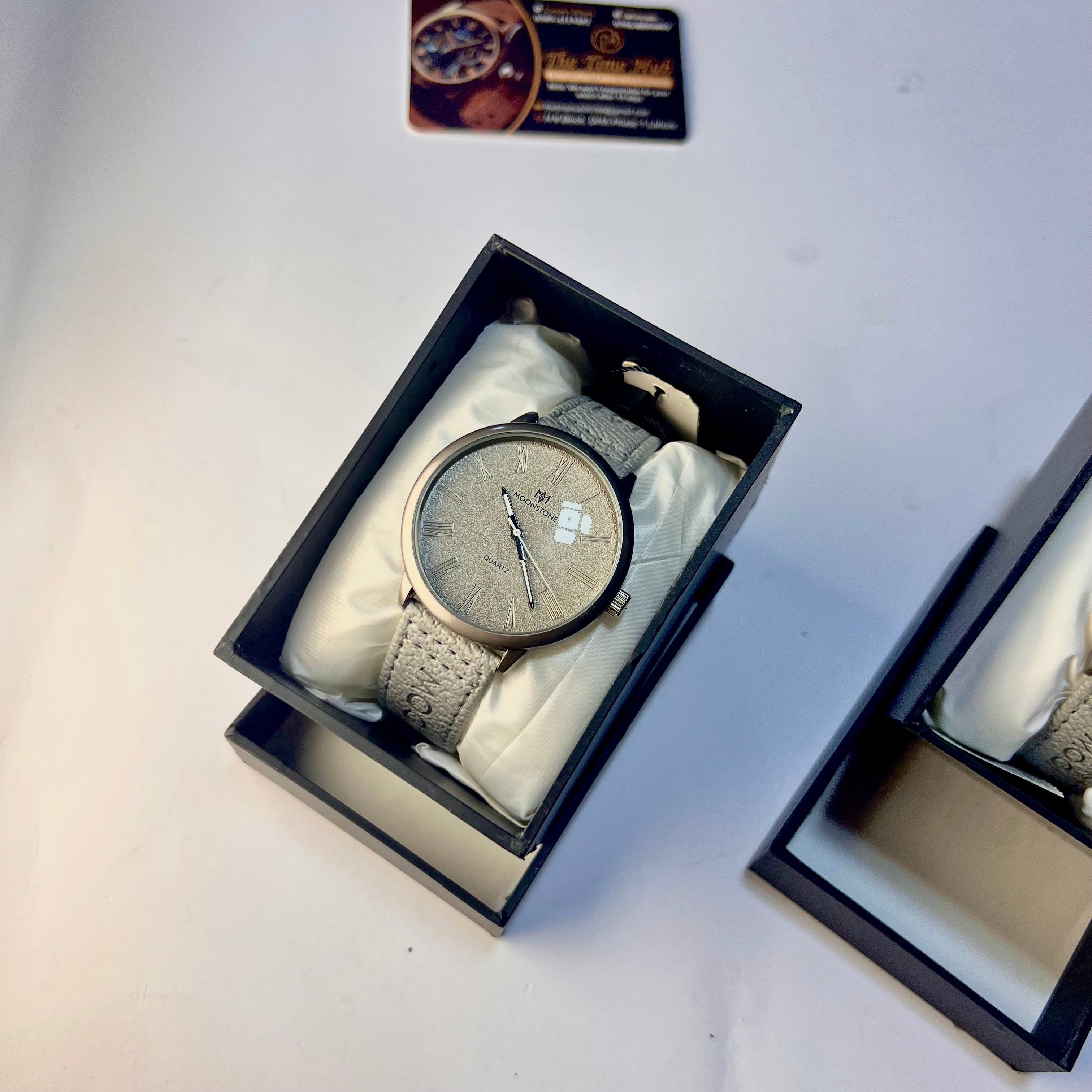 Moonstone Couple Watch Set – Timeless Elegance for Him & Her