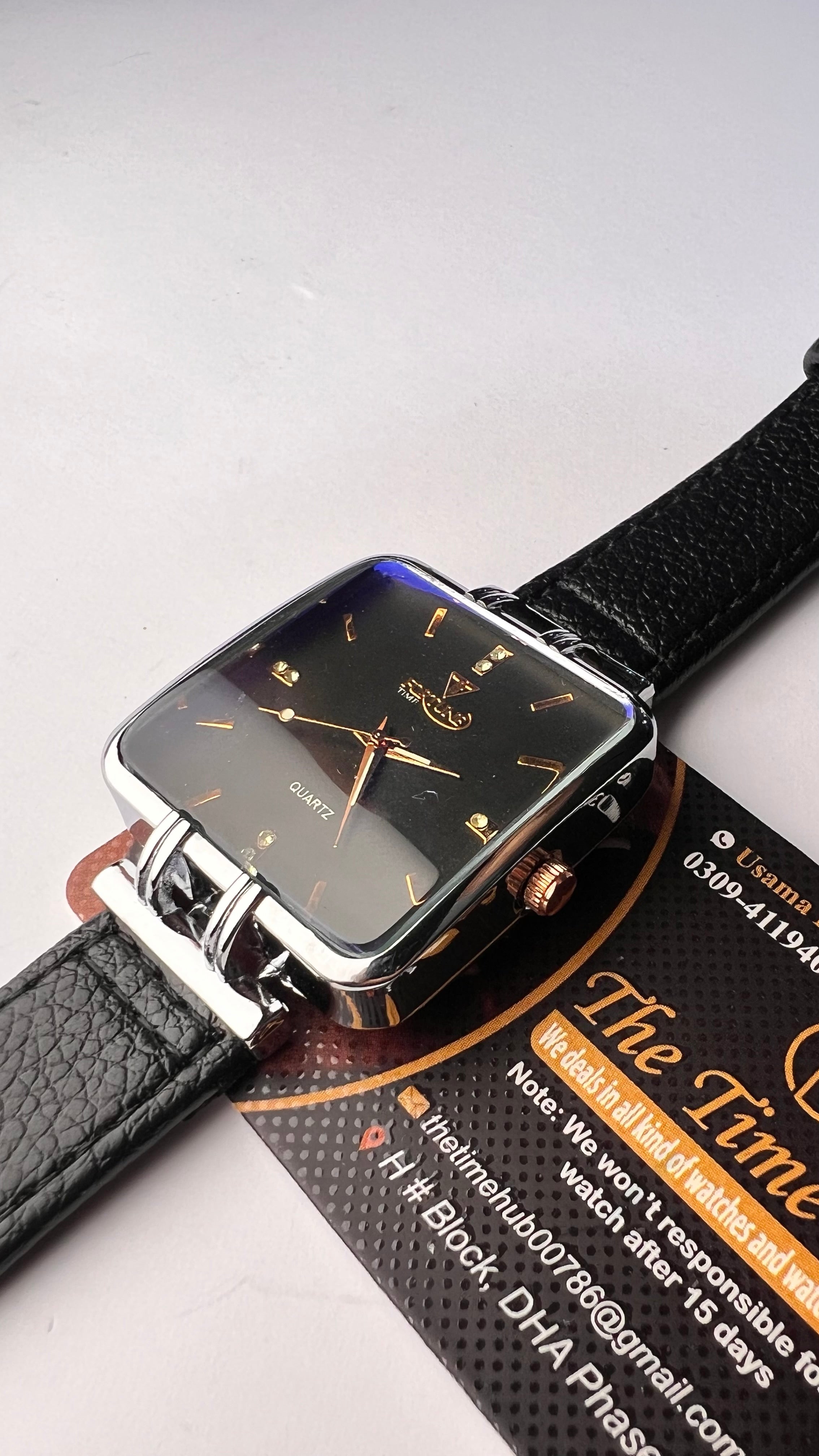Premium Leather Strap Watch for Men – Elegant & Timeless Style | Time Hub